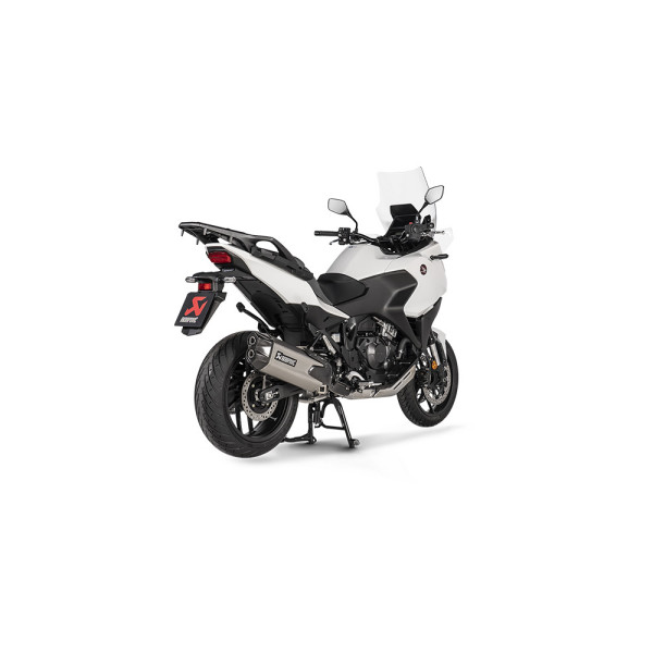 Глушник мотоцикловий Slip-On Line Титан + Вуглецеве волокно Akrapovič для Honda NT 1100 (22-)