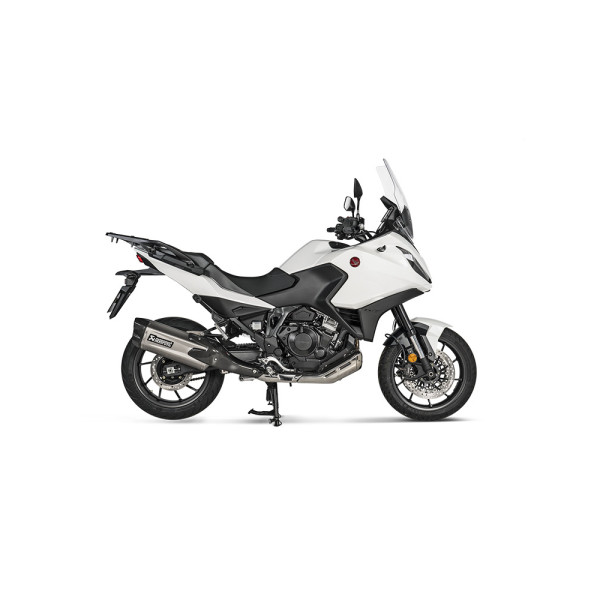 Глушник мотоцикловий Slip-On Line Титан + Вуглецеве волокно Akrapovič для Honda NT 1100 (22-)