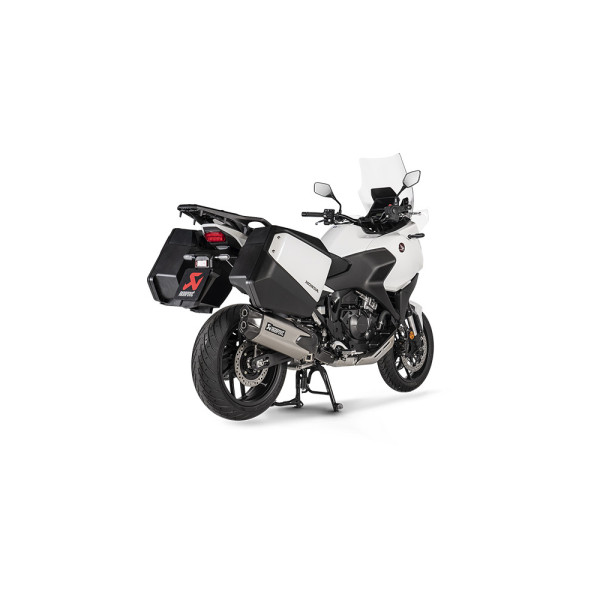 Глушник мотоцикловий Slip-On Line Титан + Вуглецеве волокно Akrapovič для Honda NT 1100 (22-)