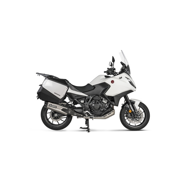 Глушник мотоцикловий Slip-On Line Титан + Вуглецеве волокно Akrapovič для Honda NT 1100 (22-)