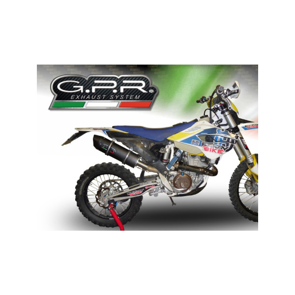 Глушник G.P.R Furore Nero Slip-On, Чорний Алюміній - Husqvarna FE 350 14