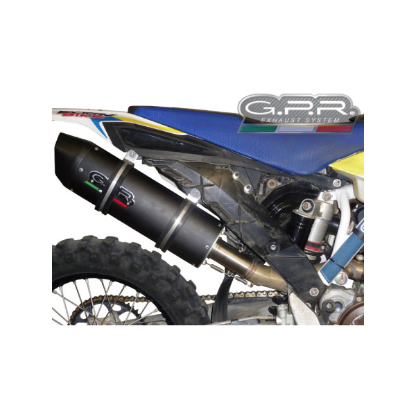 Глушник G.P.R Furore Nero Slip-On, Чорний Алюміній - Husqvarna FE 350 14