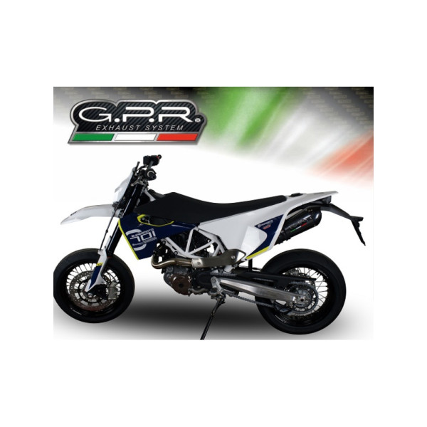 Глушник G.P.R Gpe Ann. Poppy Slip-On, Нержавіюча сталь - Husqvarna Supermoto 701 15-16 e3
