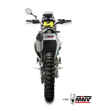 Глушник мотоцикловий Slip-On Line (Oval) MIVV для Husqvarna 701 Supermoto / Enduro (21-) срібний