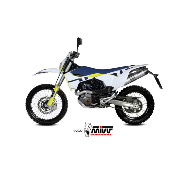 Глушник мотоцикловий Slip-On Line (Oval) MIVV для Husqvarna 701 Supermoto / Enduro (21-) срібний