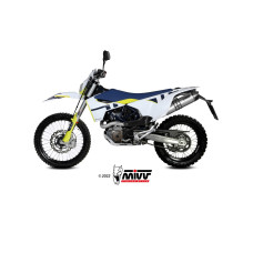Глушник мотоцикловий Slip-On Line (Oval) MIVV для Husqvarna 701 Supermoto / Enduro (21-) титановий