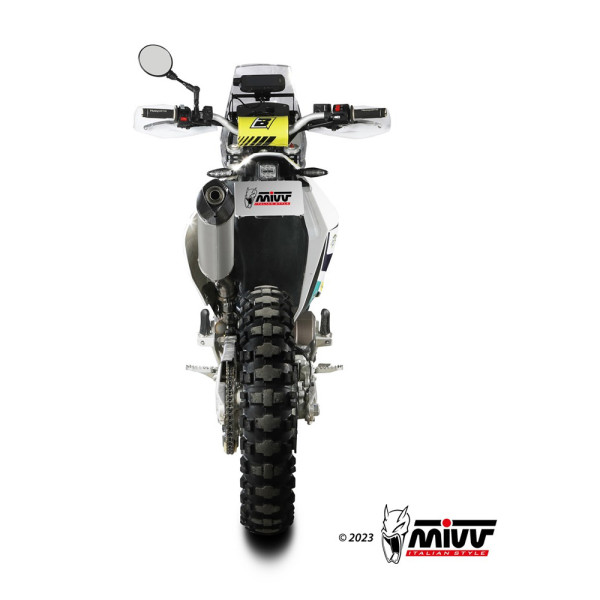 Глушник мотоцикловий Slip-On Line (Oval) MIVV для Husqvarna 701 Supermoto / Enduro (21-) титановий