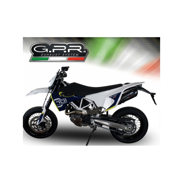Глушник G.P.R Gpe Ann. Poppy Slip-On, Нержавіюча сталь - Husqvarna Enduro 701 15-16 e3