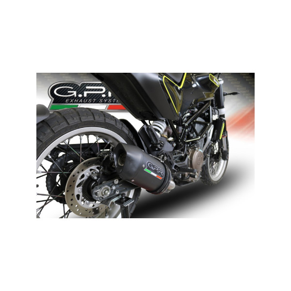 Глушник G.P.R Furore Evo4 Nero Slip-On, Чорний Алюміній - Husqvarna Vitpilen 401 18-19 e4
