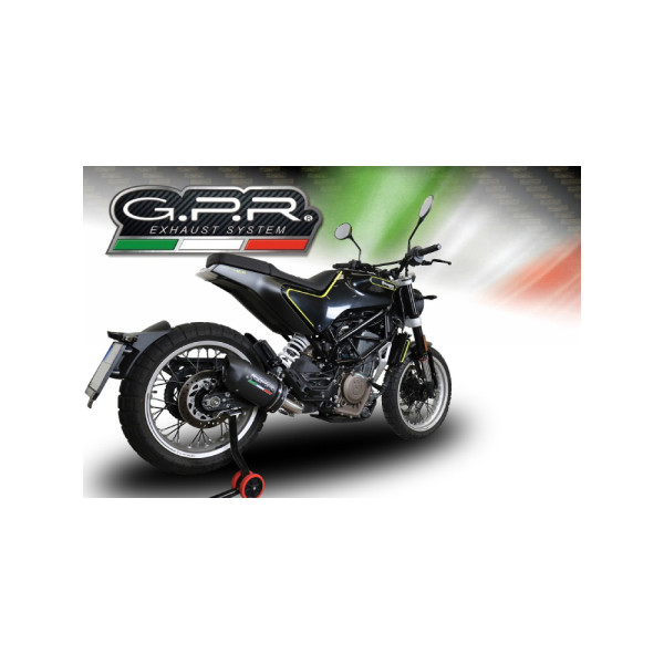 Глушник G.P.R Furore Evo4 Nero Slip-On, Чорний Алюміній - Husqvarna Vitpilen 401 18-19 e4