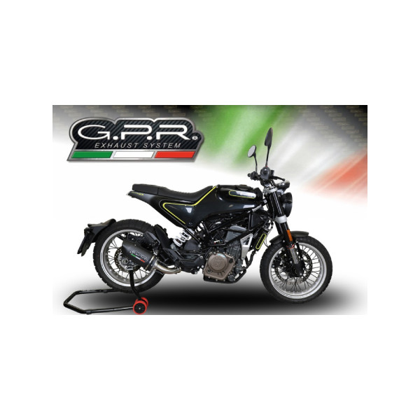 Глушник G.P.R Furore Evo4 Nero Slip-On, Чорний Алюміній - Husqvarna Vitpilen 401 18-19 e4
