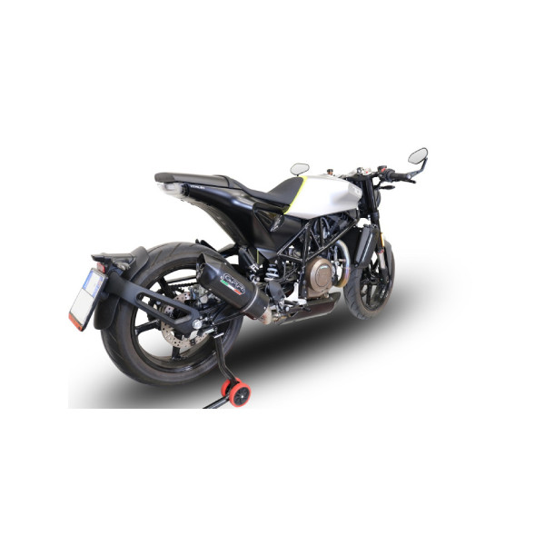Глушник G.P.R Furore Evo4 Nero Slip-On, Чорний Алюміній - Husqvarna Svartpilen 701 18-20 e4