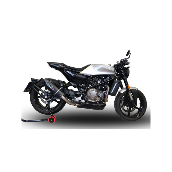 Глушник G.P.R Furore Evo4 Nero Slip-On, Чорний Алюміній - Husqvarna Svartpilen 701 18-20 e4