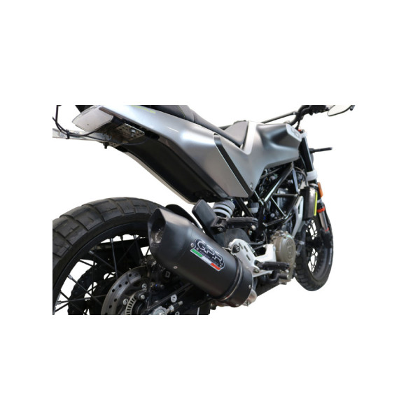 Глушник G.P.R Furore Evo4 Nero Slip-On, Чорний Алюміній - Husqvarna Vitpilen 401 20 e4