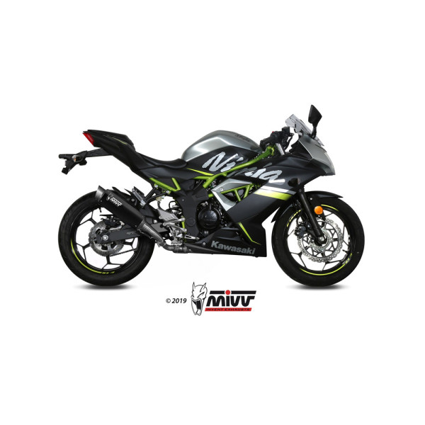Глушник мотоцикловий Slip-On (GP Pro) MIVV для Kawasaki Ninja 125 / Z125 (19-) чорний