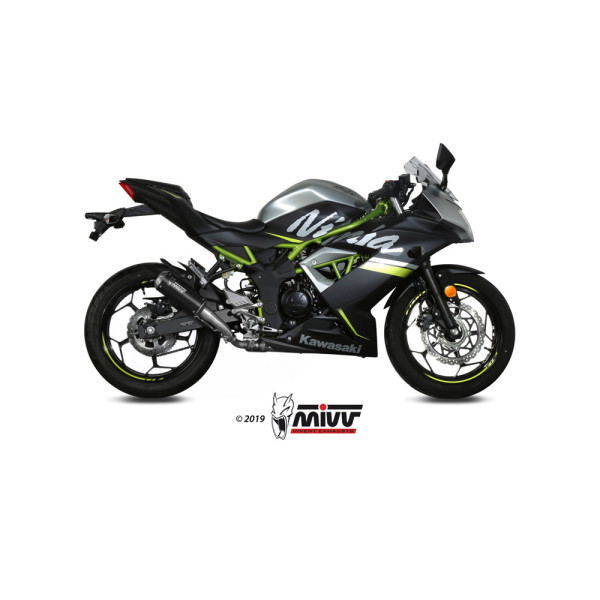 Глушник мотоцикловий Slip-On Line (MK3) MIVV для Kawasaki Ninja 125 / Z125 (19-) чорний