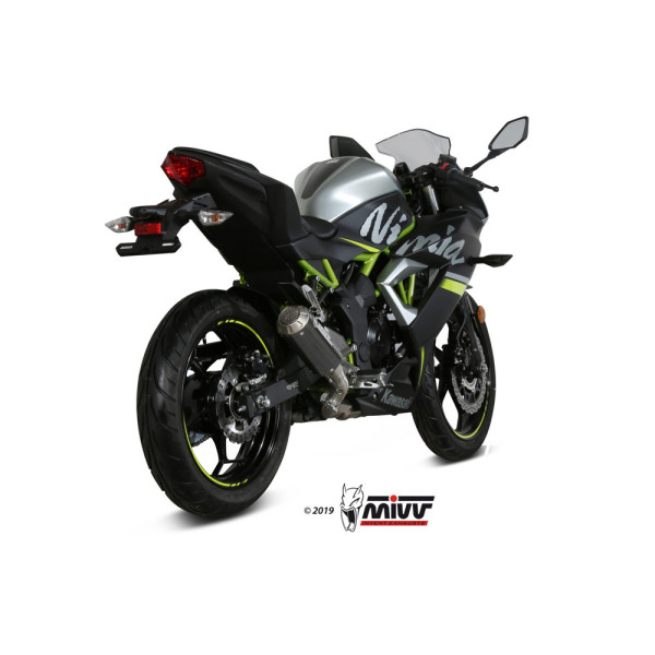 Глушник мотоцикловий Slip-On Line (MK3) MIVV для Kawasaki Ninja 125 / Z125 (19-) карбон