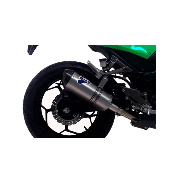 Глушник Termignoni Slip-On нержавіюча сталь, вуглецеве волокно для Kawasaki Ninja 300R (12-15)