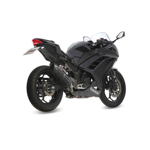 Глушник мотоцикловий Slip-On Line (Suono) MIVV для Kawasaki Ninja 300 (13-16) / Z300 (15-16) чорний