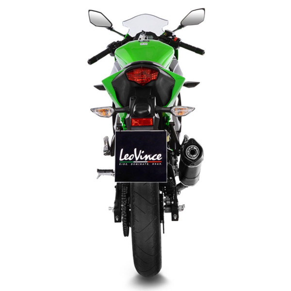 Глушник мотоцикловий LeoVince LV One Evo Slip-On, Carbon для Kawasaki Ninja 125 / Z 125 19-21