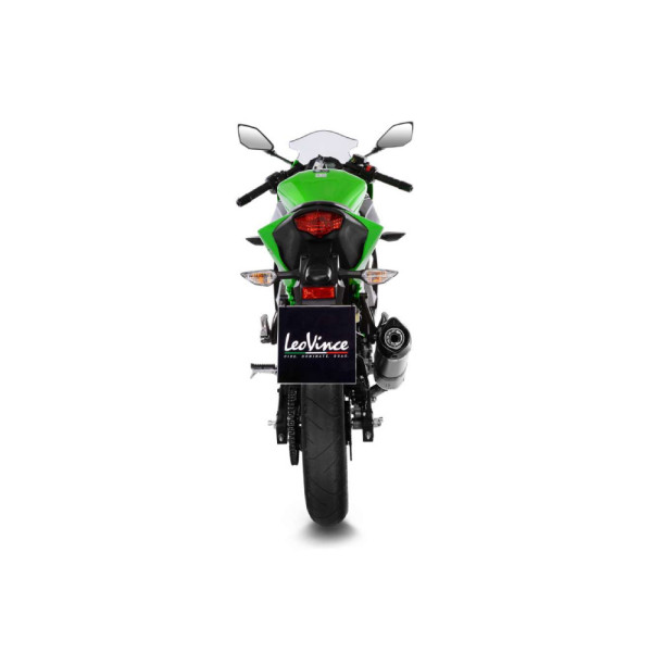 Глушник мотоцикловий LeoVince LV One Evo Slip-On, Нержавіюча сталь для Kawasaki Ninja 125 / Z 125 (19-)