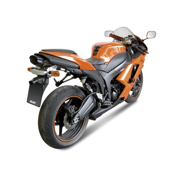 Глушник мотоцикловий Slip-On Line (Suono) MIVV для Kawasaki ZX-6R (07-08) срібний