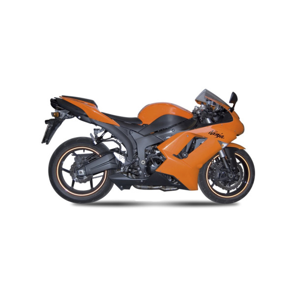 Глушник мотоцикловий Slip-On Line (Suono) MIVV для Kawasaki ZX-6R (07-08) срібний