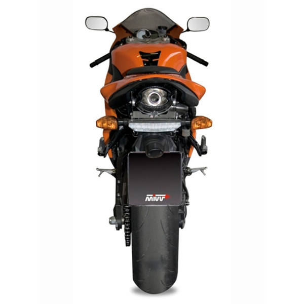 Глушник мотоцикловий Slip-On Line (Suono) MIVV для Kawasaki ZX-6R (07-08) срібний