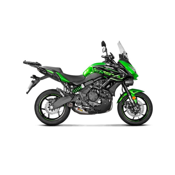 Повний вихлопний комплект Akrapović для Kawasaki Versys 650 17-20 Racing Line, Титан + Вуглецеве волокно