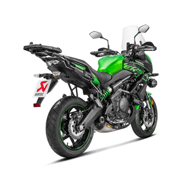 Повний вихлопний комплект Akrapović для Kawasaki Versys 650 17-20 Racing Line, Титан + Вуглецеве волокно