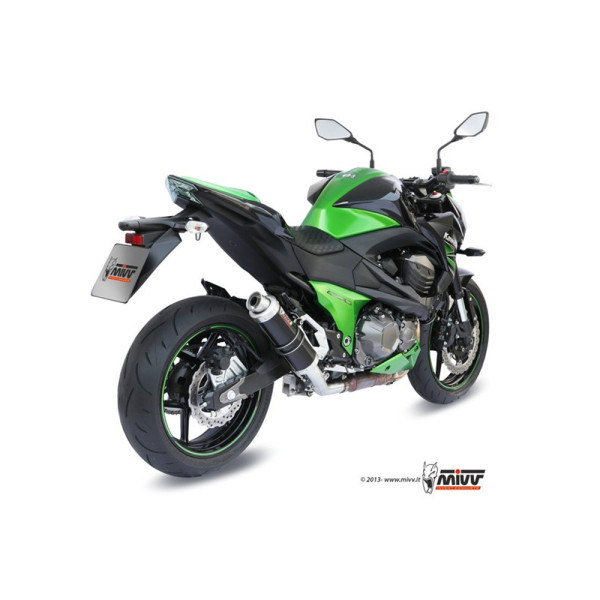 Глушник мотоцикловий Slip-On Line (GP) MIVV для Kawasaki Z800 (13-16) чорний