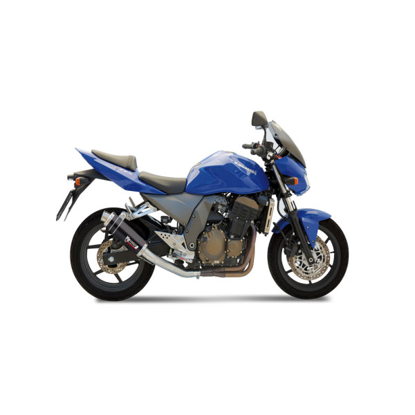 Глушник мотоцикловий Slip-On Line (GP) MIVV для Kawasaki Z750 (04-06) чорний