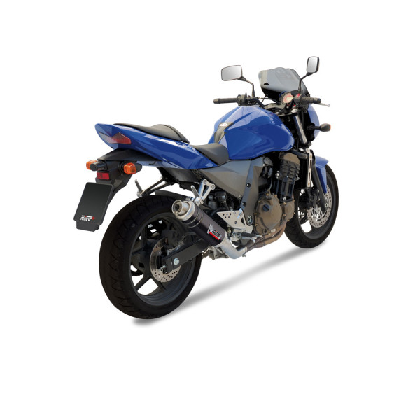 Глушник мотоцикловий Slip-On Line (GP) MIVV для Kawasaki Z750 (04-06) чорний