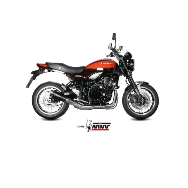 Глушник мотоцикловий Slip-On (GP Pro) MIVV для Kawasaki Z 900 RS (18-) чорний
