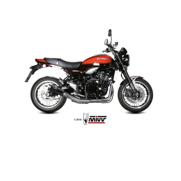 Вихлопна система Slip-On (GP Pro) MIVV для Kawasaki Z 900 RS (18-) carbon