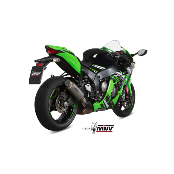 Вихлопна система Slip-On (GP Pro) MIVV для Kawasaki ZX-10 R / RR (16-) титановий