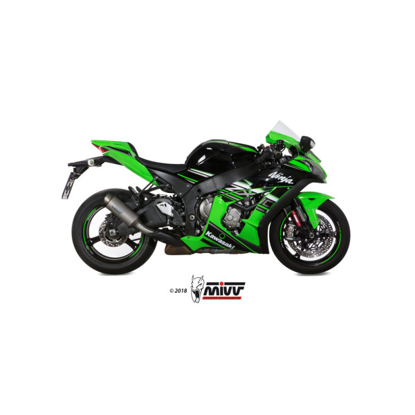 Вихлопна система Slip-On (GP Pro) MIVV для Kawasaki ZX-10 R / RR (16-) титановий