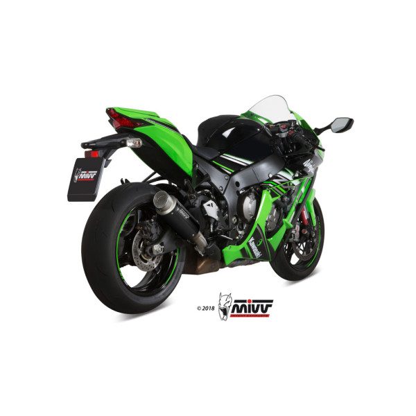 Вихлопна система Slip-On (GP Pro) MIVV для Kawasaki ZX-10 R / RR (16-) чорна