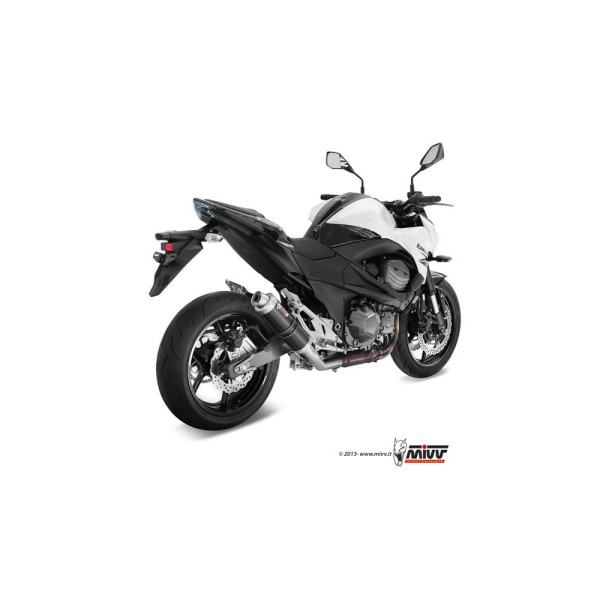Глушник мотоцикловий Slip-On Line (GP) MIVV для Kawasaki Z800 E (13-16) чорний