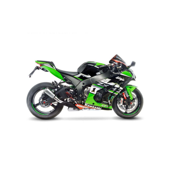 Глушник мотоцикловий LeoVince LV-10 Slip-On, Titanium для Kawasaki ZX-10R Ninja 16- / ZX-10RR Ninja 17-