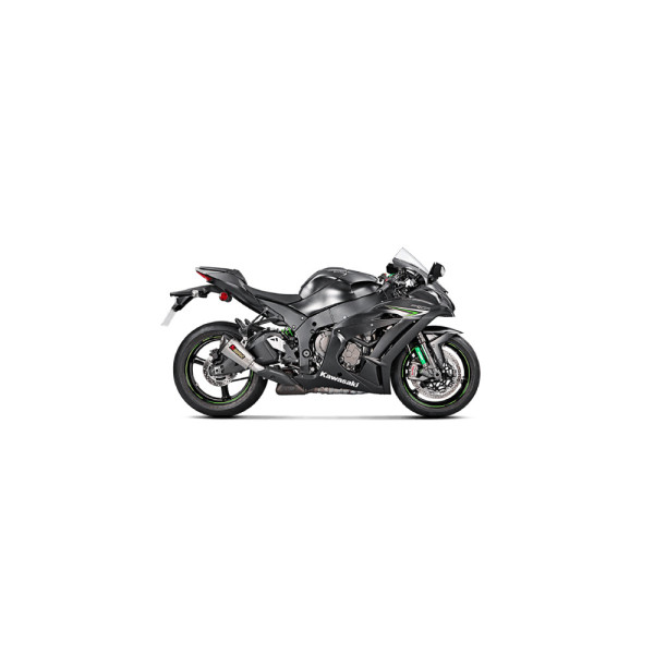 Випускний глушник Akrapović для Kawasaki Ninja ZX-10R 16-20, Ninja ZX-10R SE 18-20, Ninja ZX-10RR 17-20 Slip-On Line, Титан + Вуглецеве волокно