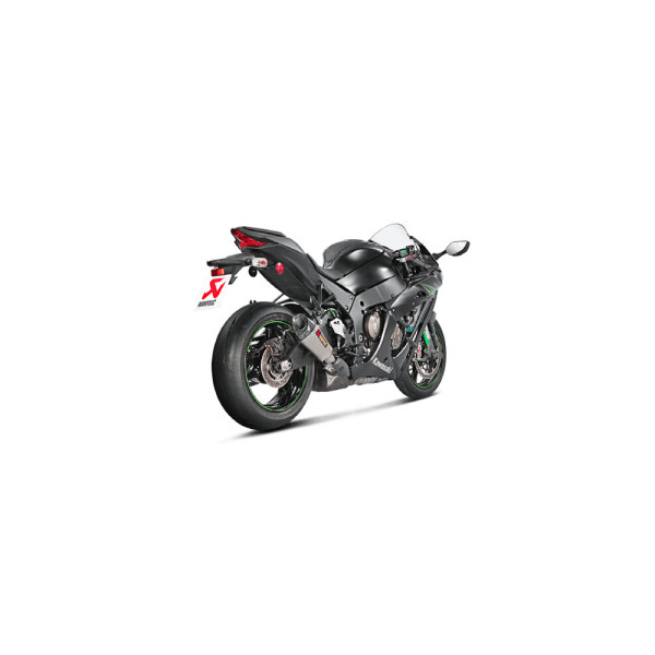 Випускний глушник Akrapović для Kawasaki Ninja ZX-10R 16-20, Ninja ZX-10R SE 18-20, Ninja ZX-10RR 17-20 Slip-On Line, Титан + Вуглецеве волокно