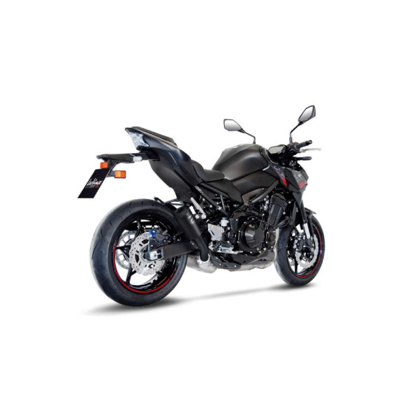 Випускний глушник LeoVince LV-10 Full Black Slip-On, Чорна Нержавіюча Сталь для Kawasaki Z 900 20-