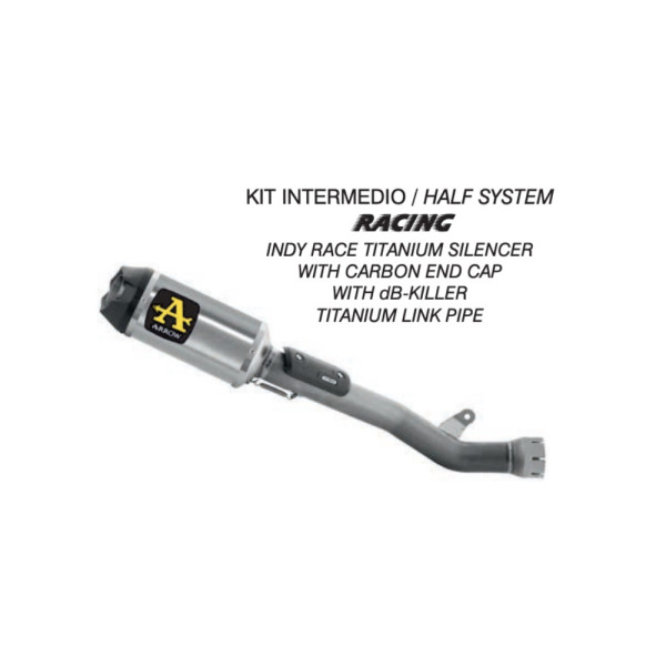 Вихлопна система Arrow Indy-Race Half System Titanium - Kawasaki ZX-10R / ZX-10RR 21-22
