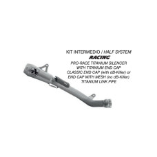 Вихлопна система Arrow Pro-Race Half System Titanium - Kawasaki ZX-10R / ZX-10RR 21-22