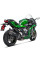 Глушник мотоцикловий Akrapović для Kawasaki Ninja H2 SX 18-20 Slip-On Line, Чорний Титан