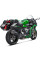 Глушник мотоцикловий Akrapović для Kawasaki Ninja H2 SX 18-20 Slip-On Line, Чорний Титан