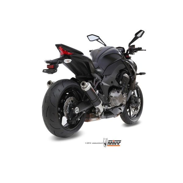 Вихлопні системи Slip-On Line (GP) MIVV для Kawasaki Z1000 (14-20) чорні