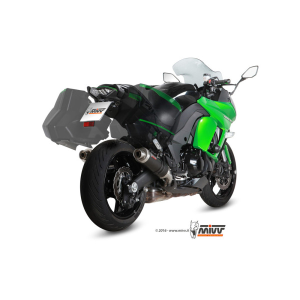 Випускні системи Slip-On Line (GP) MIVV для Kawasaki Z1000 SX / Ninja 1000 SX (14-19) карбон