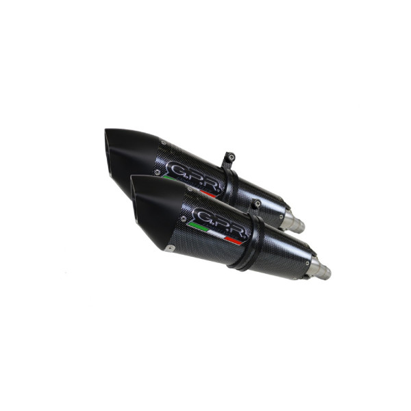 Глушник G.P.R Gpe Ann. Poppy Double Slip-On, Нержавіюча сталь - Kawasaki Zzr 1400 08-11
